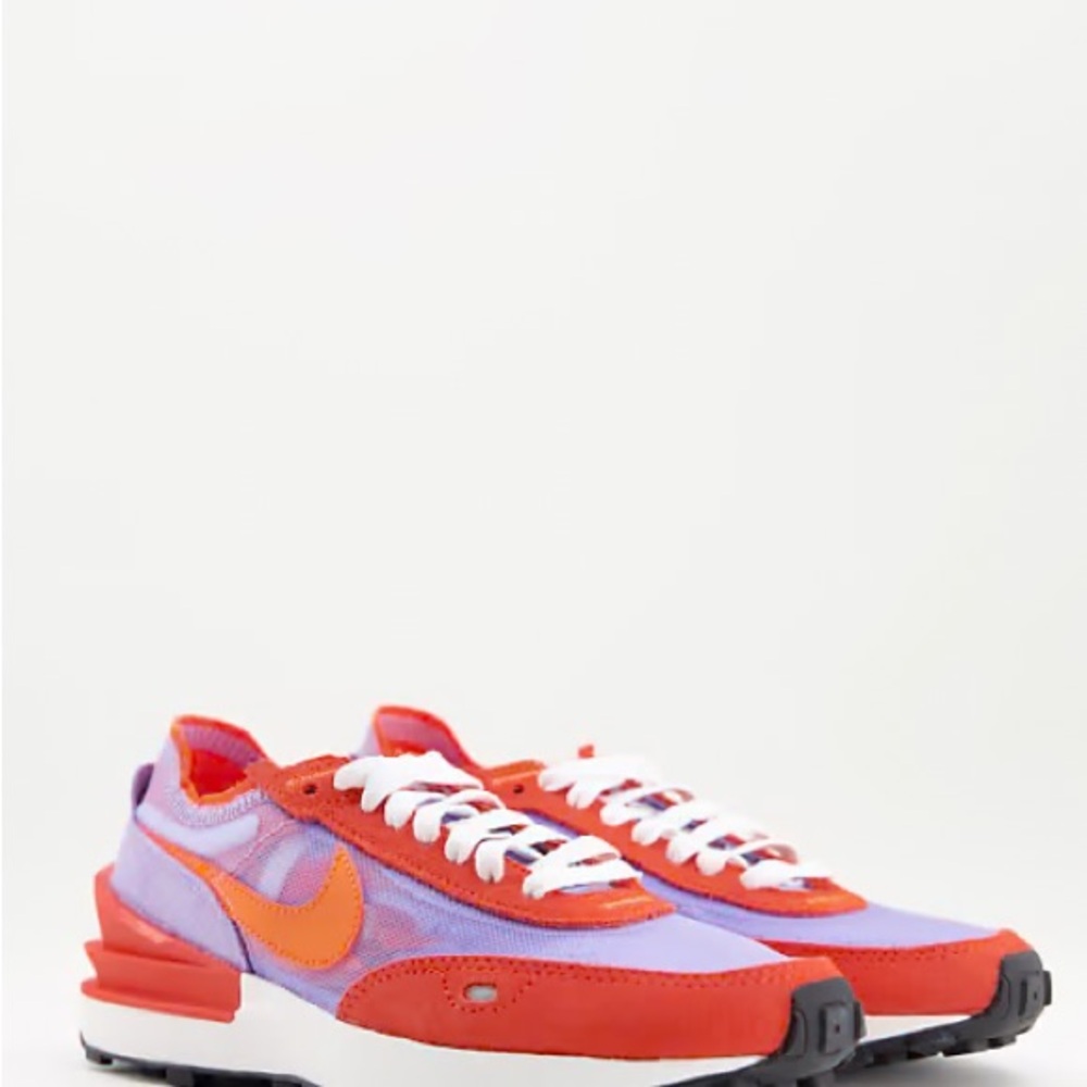 Nike Waffle One sneakers in team orange/hyper crimson - ORANGE